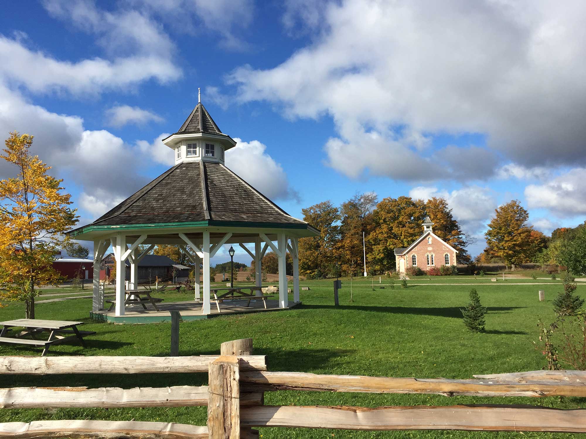 Bandstand in Moreston Heritage Village
