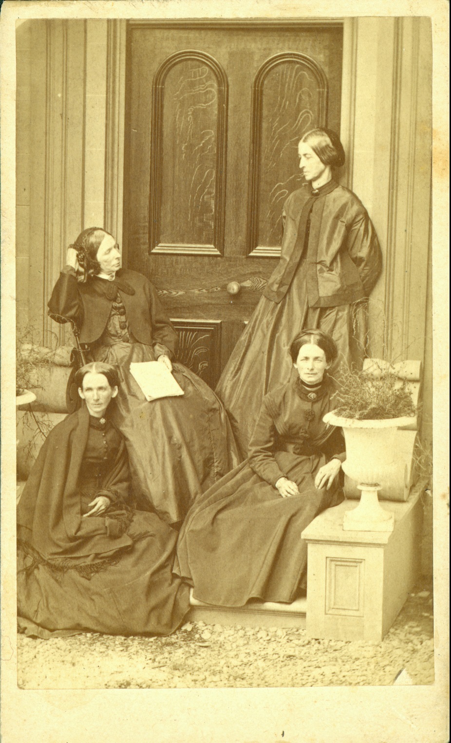 Mrs. R.J. Doyle (Mary Stevens) and her sisters c. 1890s  Front (l-r) Rachel (Mrs. John Layton), Mary   Back (l-r) Ellen (Mrs. David Layton), Eliza (Mrs. George S. Miller)