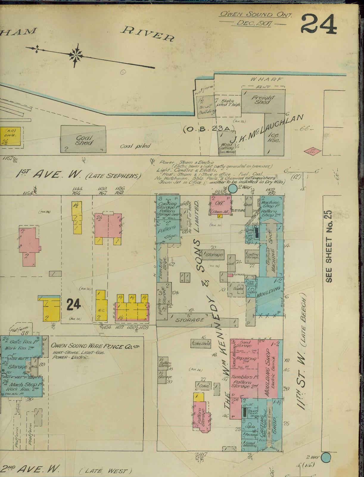 Owen Sound Fire Insurance Map 1907-1911, Page 24