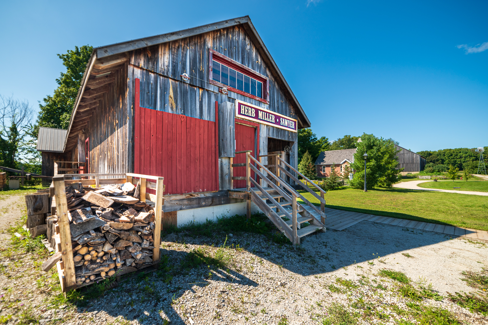 The Herb Miller Sawmill in Moreston Heritage Village