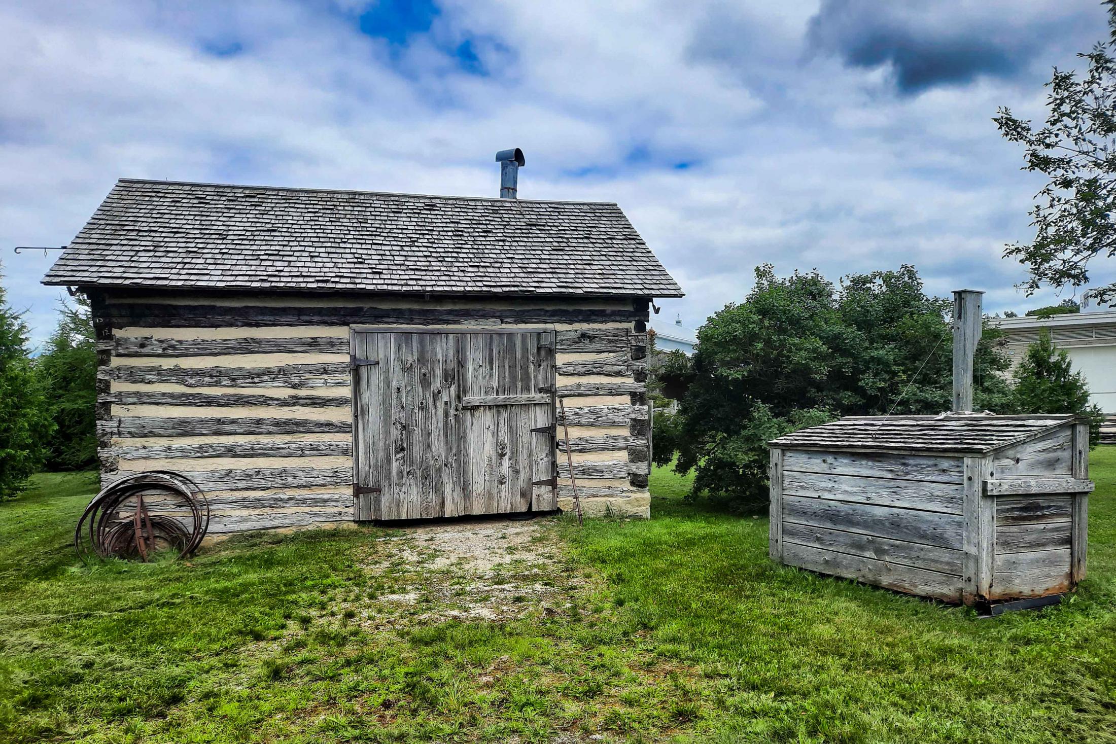The Carpentry Shop on a cloudy day
