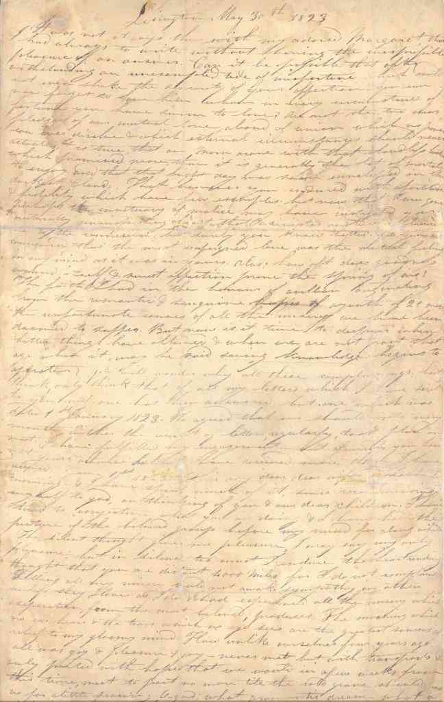 scan of the letter