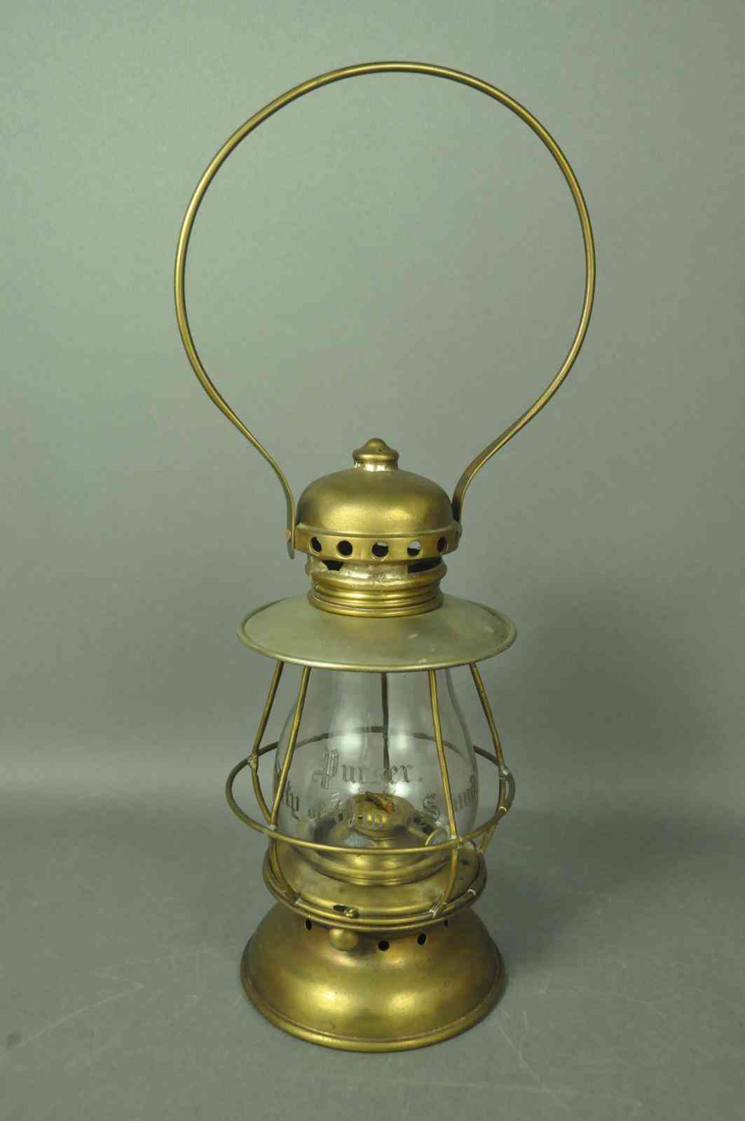 Lantern from City of Owen Sound Ship that shipwrecked in 1901