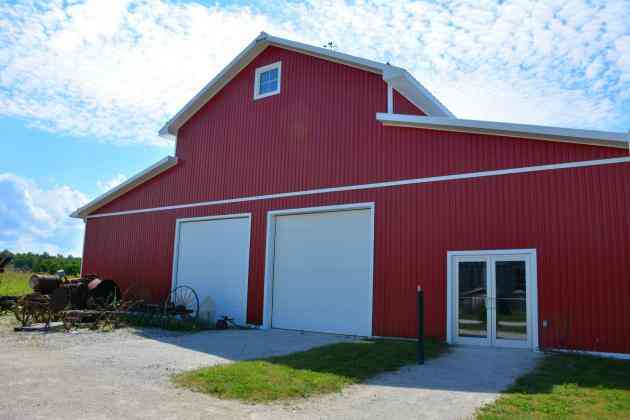 Exterior of Large Agricultural Equipment and Historic Vehicle Display Building