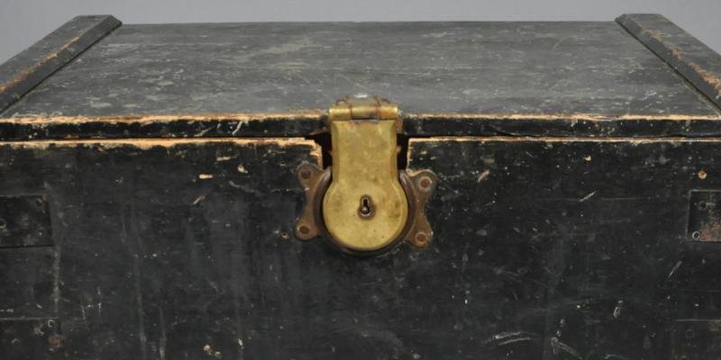 A child's trunk from the Barnardo children's home 