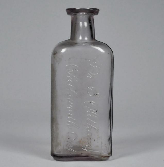 Violet Medicine Bottle, 1880-1920