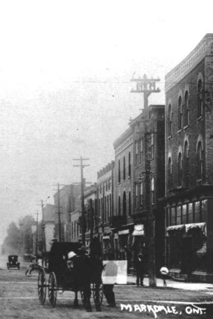 Main street of Markdale at turn of the century